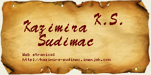 Kazimira Sudimac vizit kartica